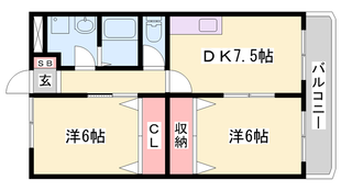 小野駅 徒歩5分 3階の物件間取画像